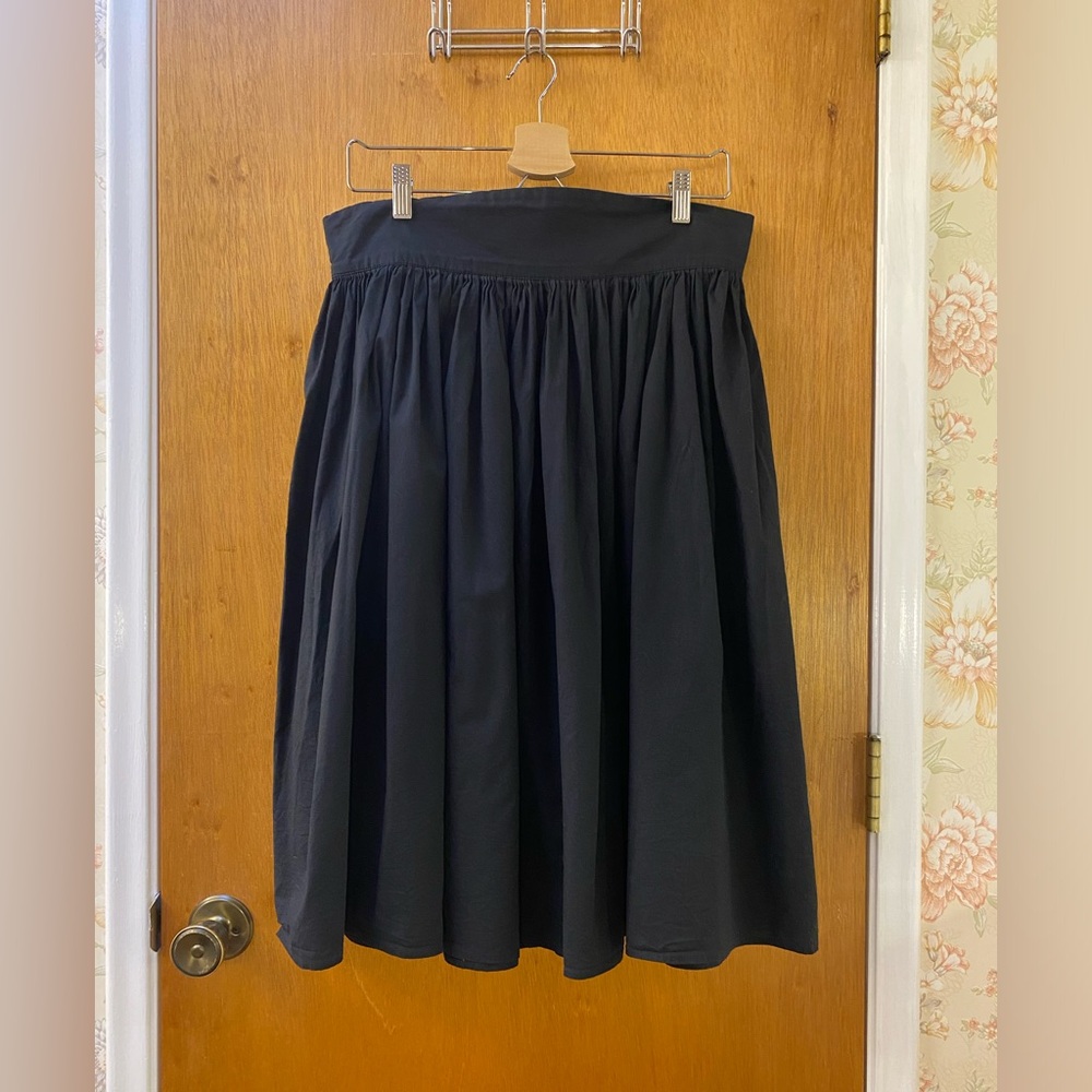 Trashy Diva Black Cotton Poplin Skirt Rockabilly skirt